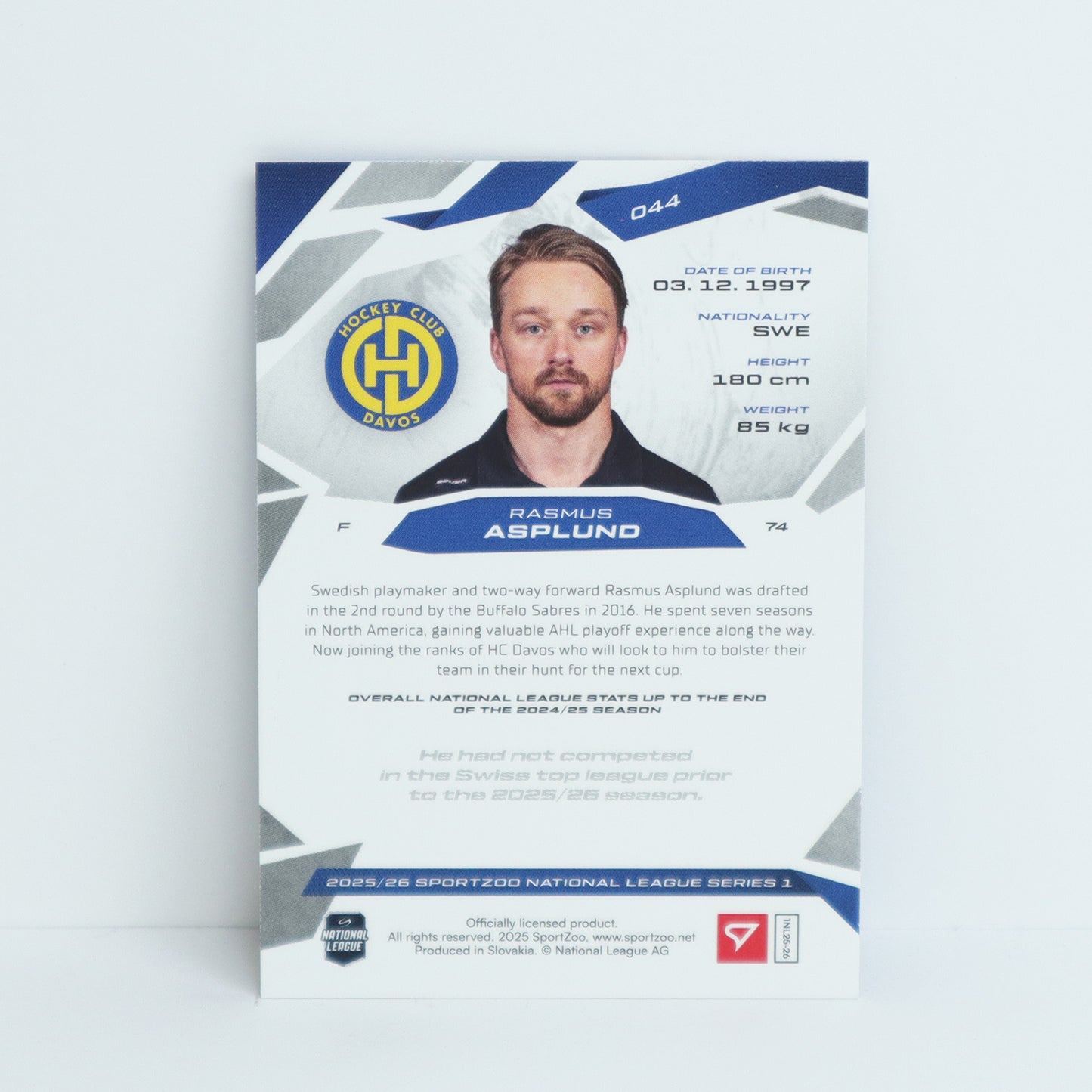 044 - HCD - RASMUS ASPLUND - BASE BLUE