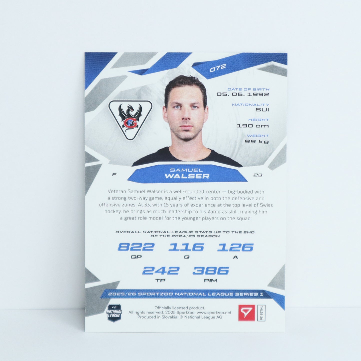 072 - FRI - SAMUEL WALSER - BASE SET