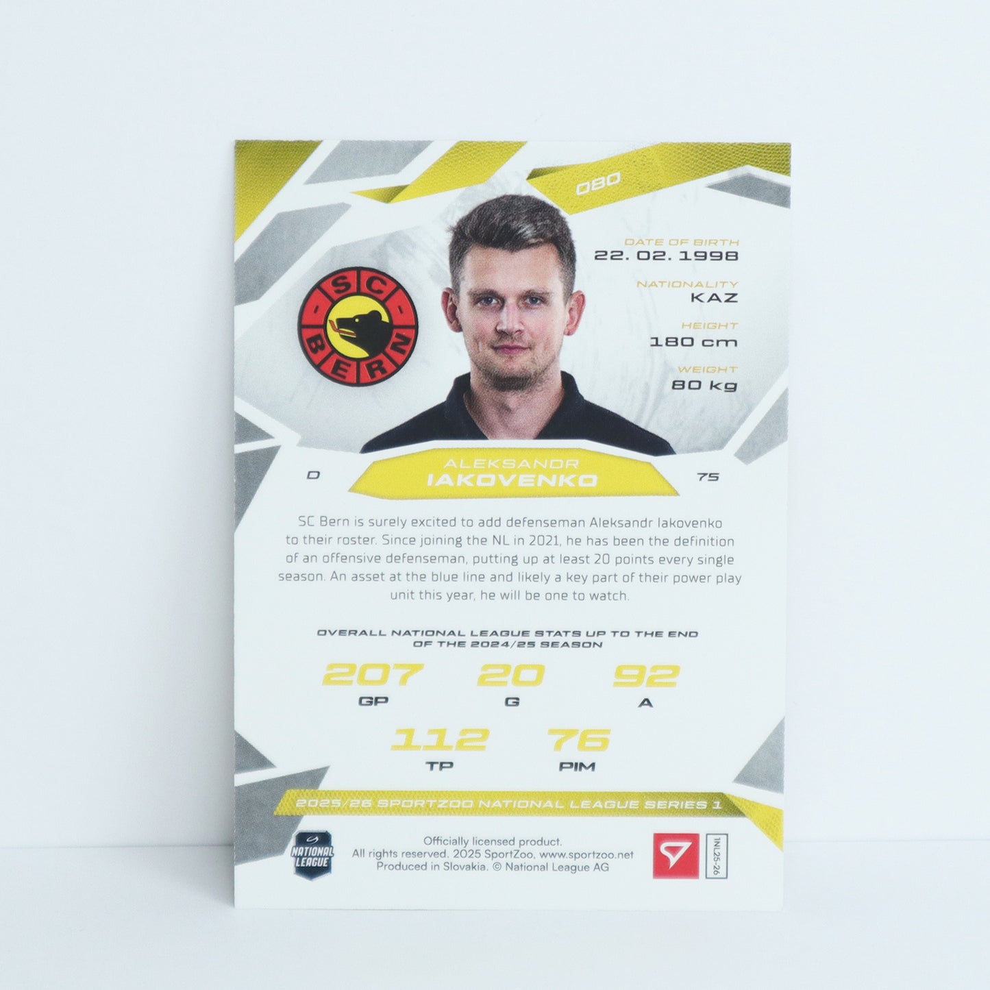 080 - SCB - ALEXANDER YAKOVENKO - BASE SET