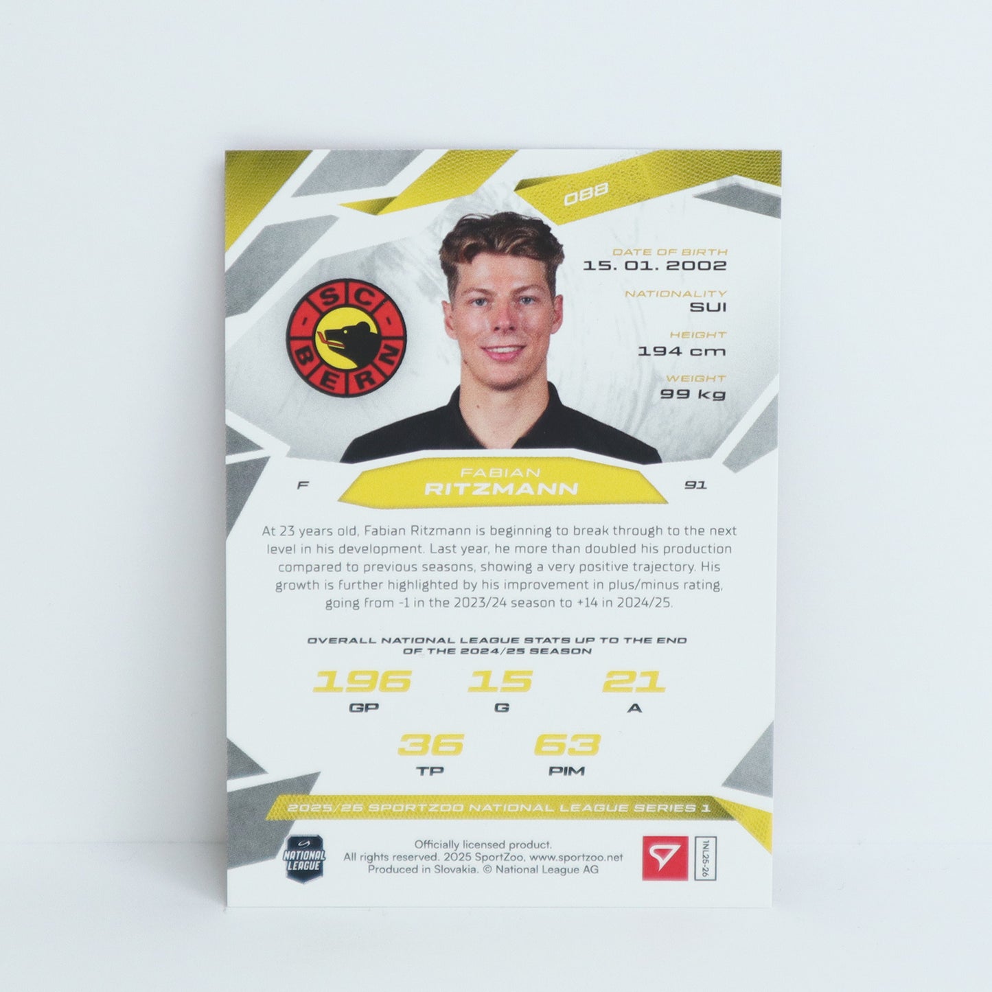 088 - SCB - FABIAN RITZMANN - BASE RED - 11/20