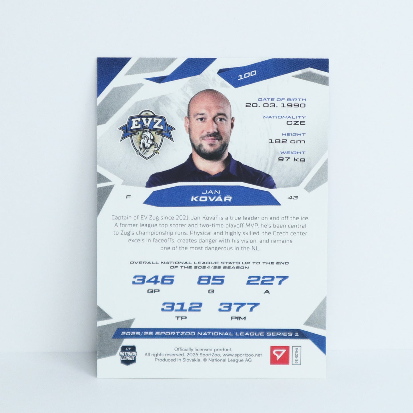 100 - EVZ - JAN KOVAR - BASE SET