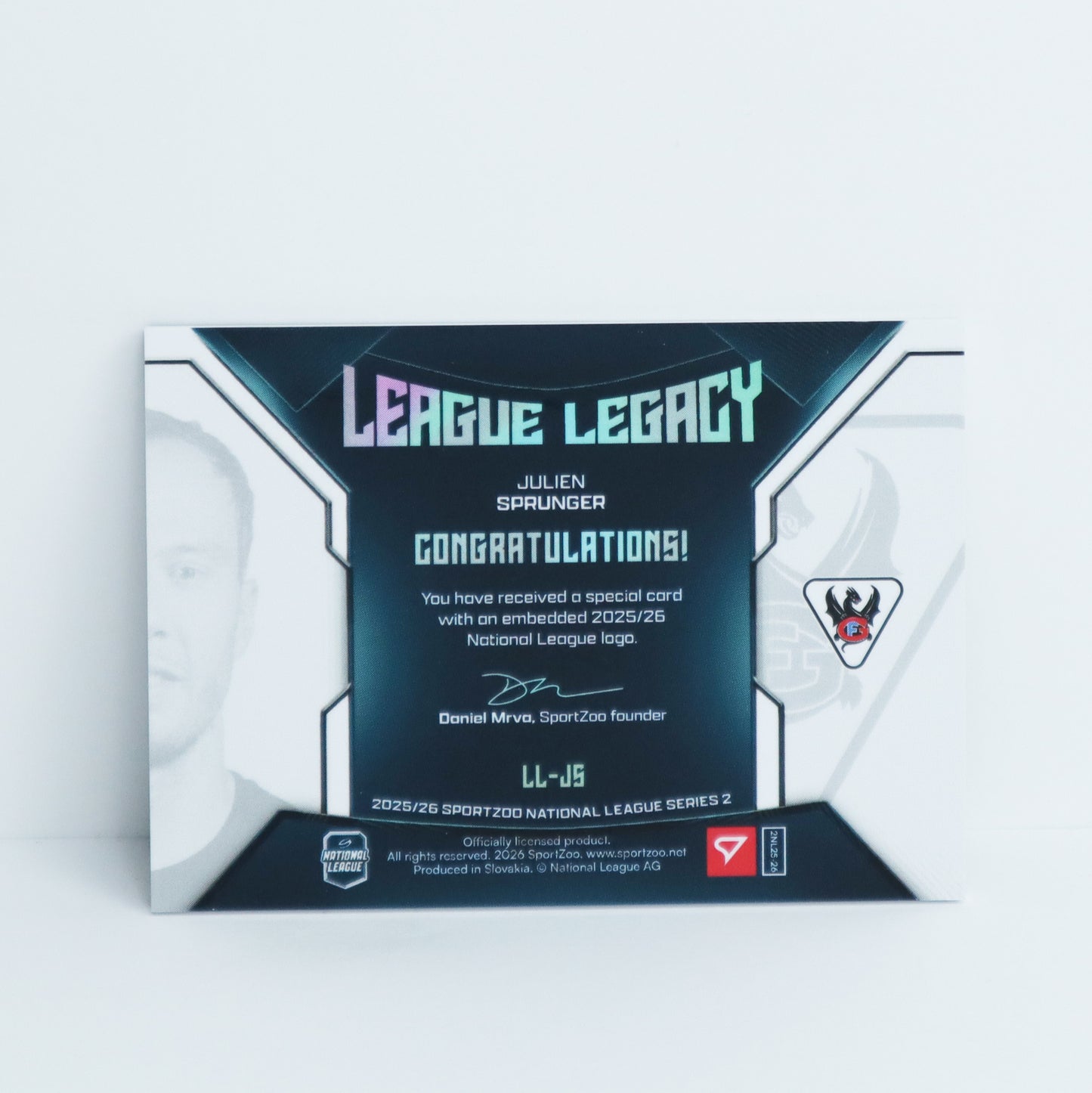 LL-JS - FRI - JULIEN SPRUNGER - LEAGUE LEGACY SILVER - 08/20