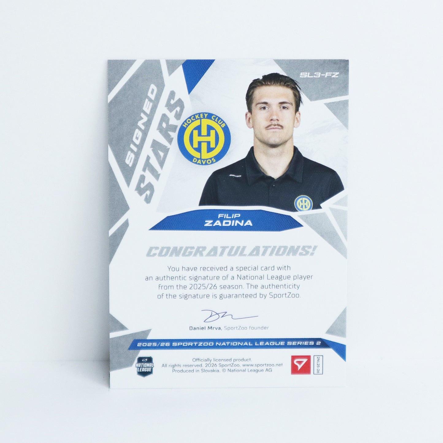 SL3-FZ - HCD - FILIP ZADINA - SIGNED STARS LEVEL 3 - 19/39