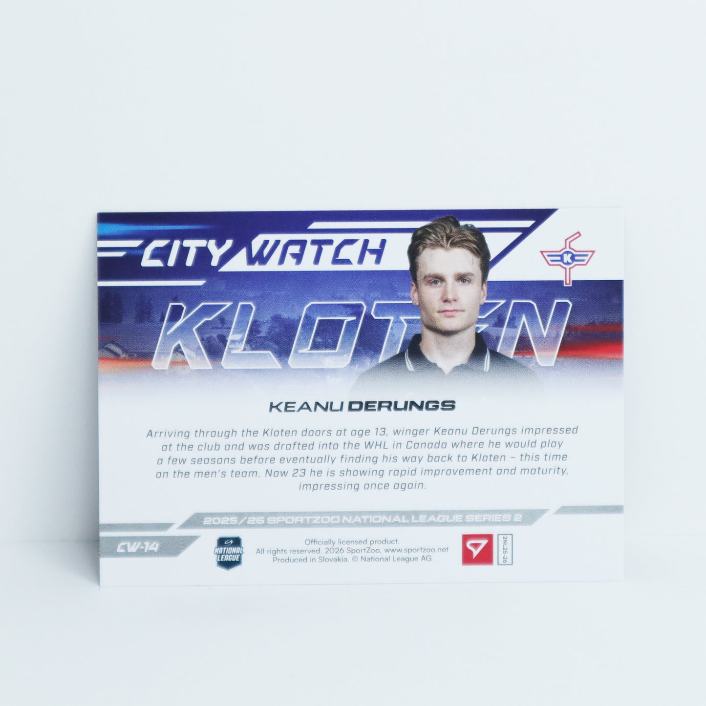 CW-14 - EHCK - KEANU DERUNGS - CITY WATCH COPPER - 18/95
