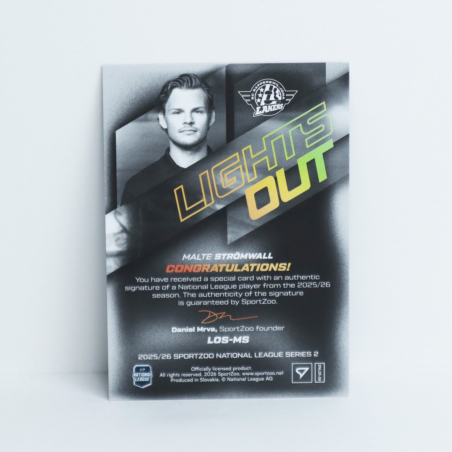 LOS-MS - SCRJ - MALTE STROMWALL - LIGHTS OUT GOLD AUTO - 10/60