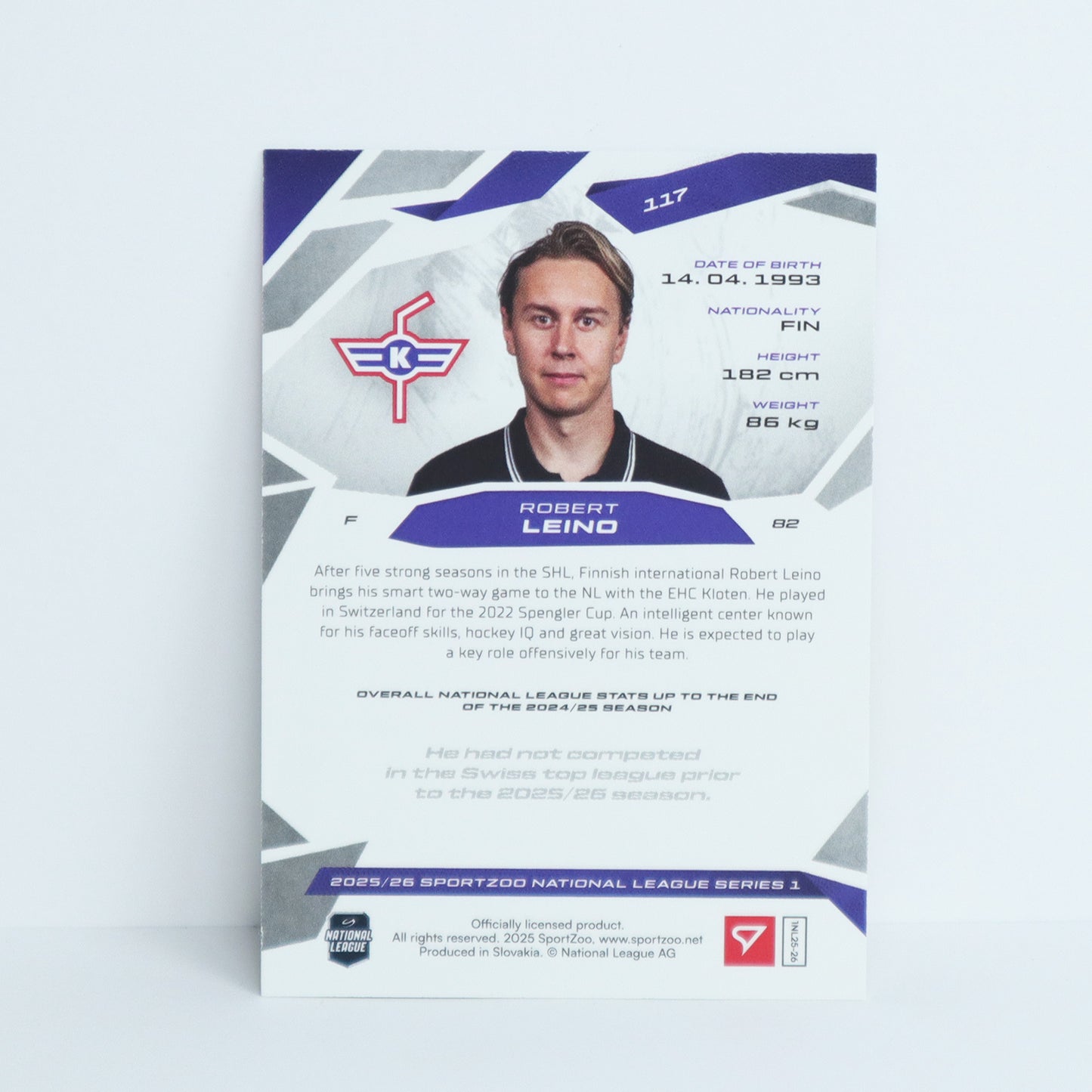 117 - EHCK - ROBERT LEINO - BASE BLUE