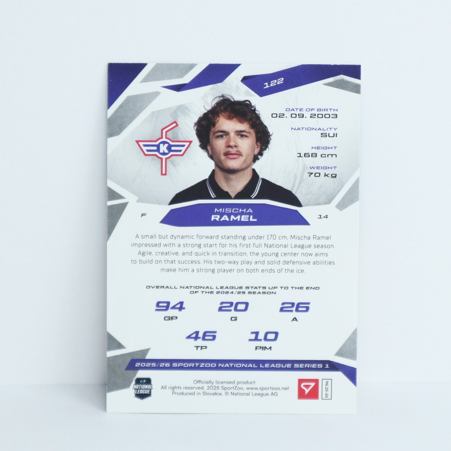 122 - EHCK - MISCHA RAMEL - BASE BLUE