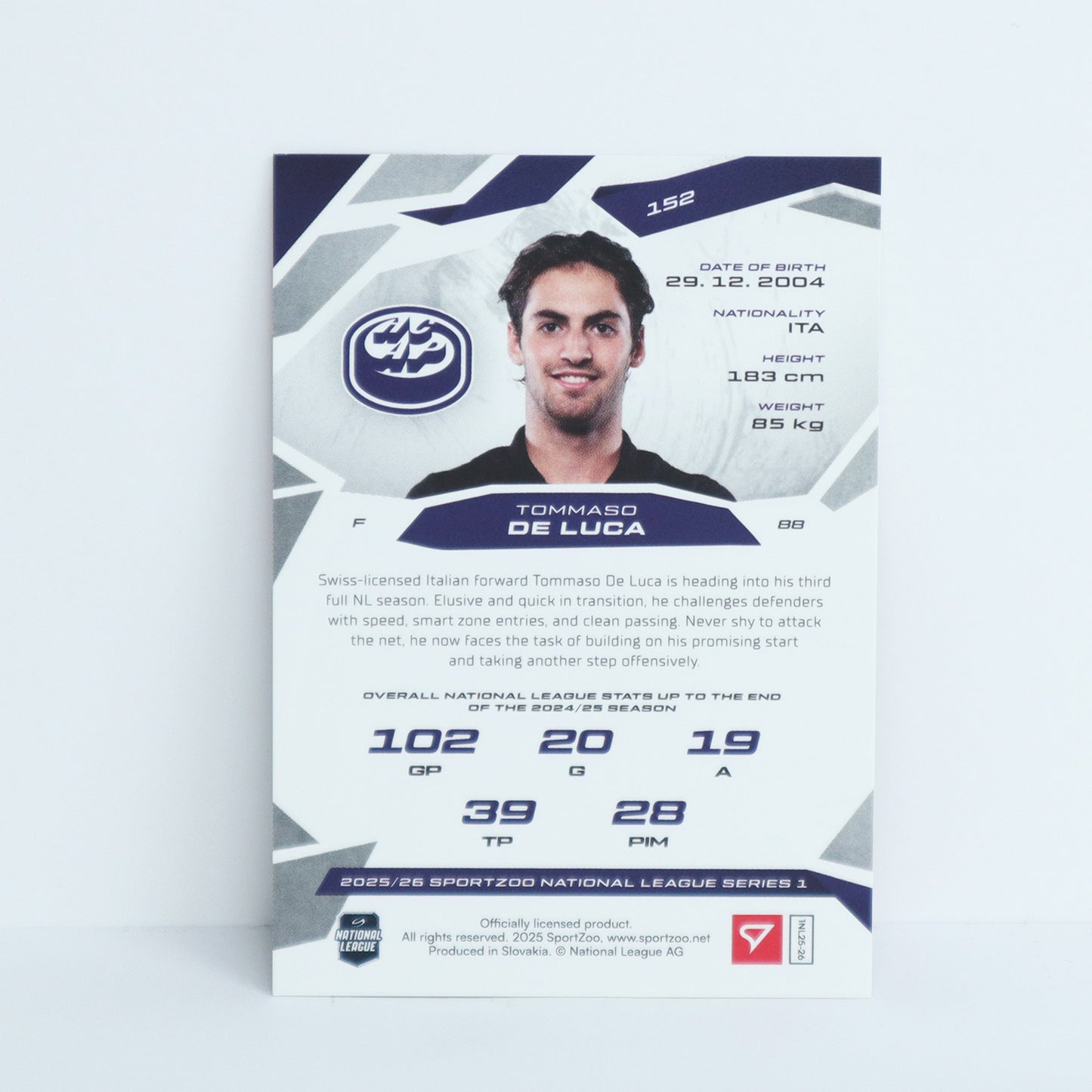 152 - HCAP - TOMMASO DE LUCA - BASE RED - 20/20