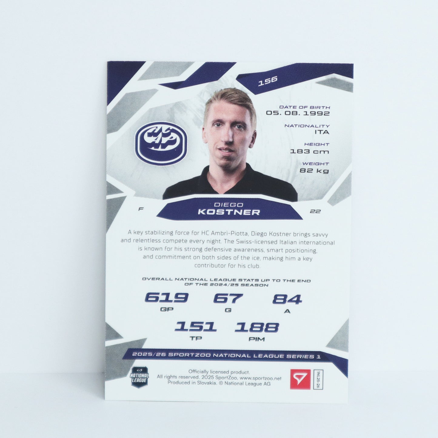 156 - HCAP - DIEGO KOSTNER - BASE BLUE