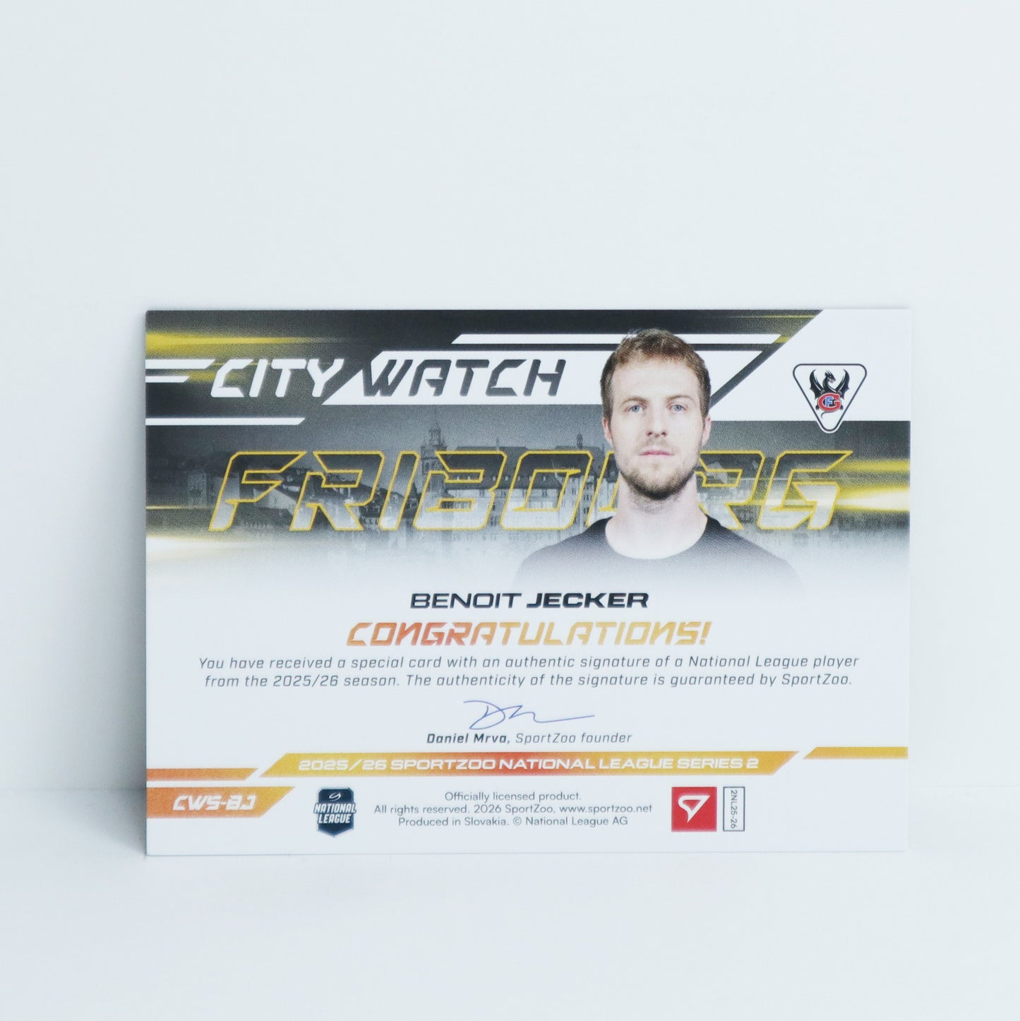CWS-BJ - FRI - BENOIT JECKER - CITY WATCH GOLD AUTO - 28/35