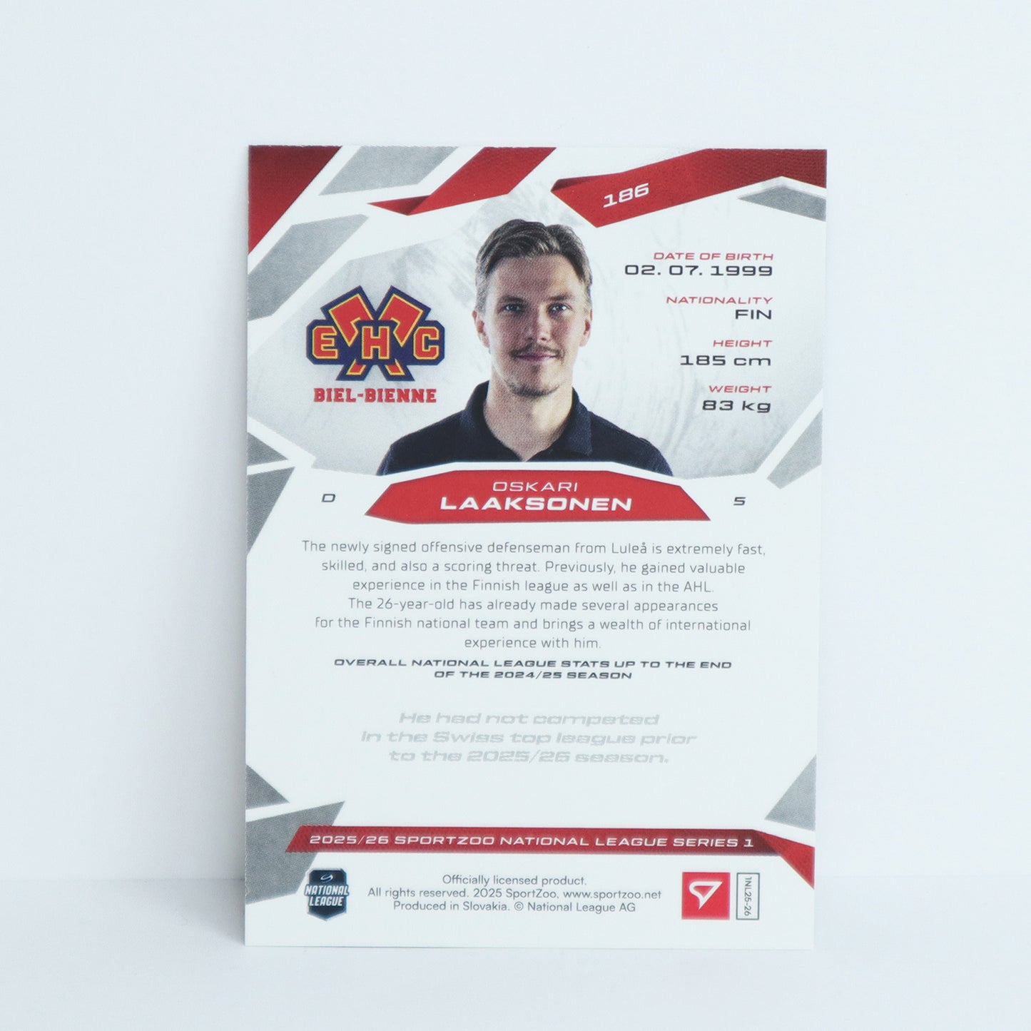 186 - EHCB - OSKARI LAAKSONEN - BASE SET