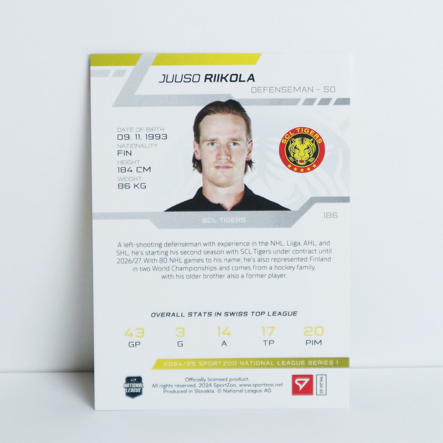 186 - SCL - JUUSO RIIKOLA - BASE GREEN