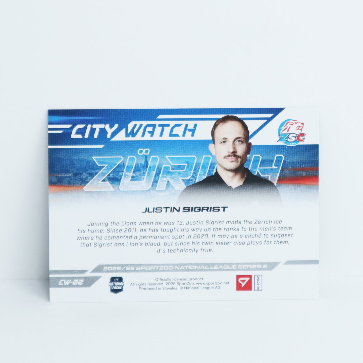 CW-02 - ZSC - JUSTIN SIGRIST - CITY WATCH COPPER - 95/95