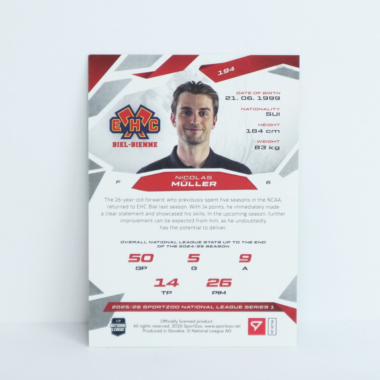 194 - EHCB - NICOLAS MULLER - BASE GREEN - 03/30