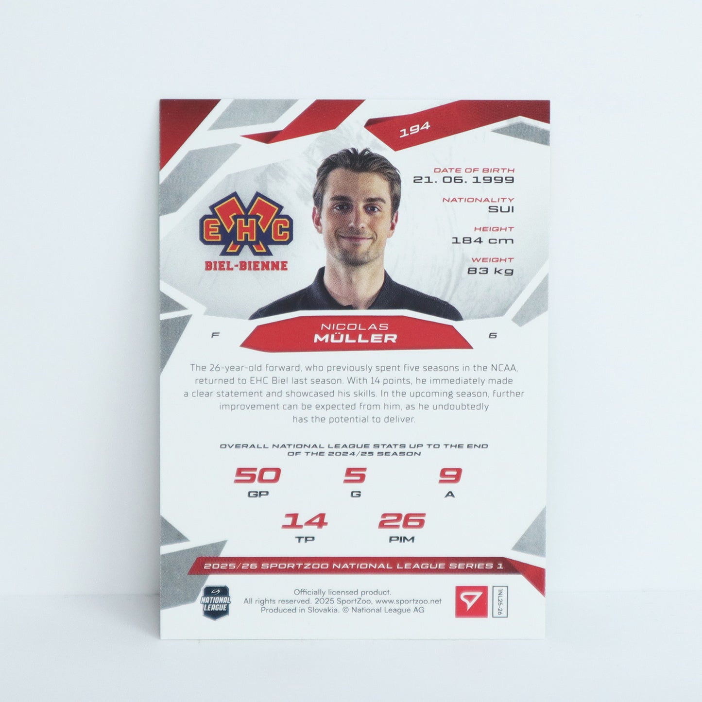 194 - EHCB - NICOLAS MULLER - BASE GREEN - 26/30