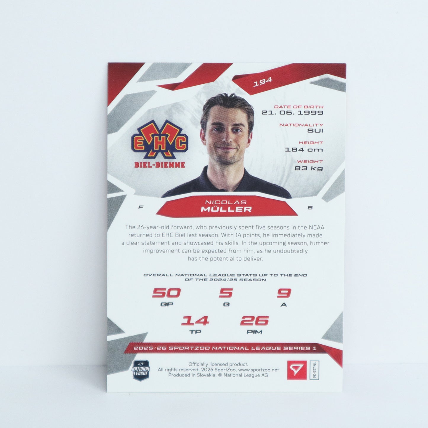 194 - EHCB - NICOLAS MULLER - BASE RED - 02/20