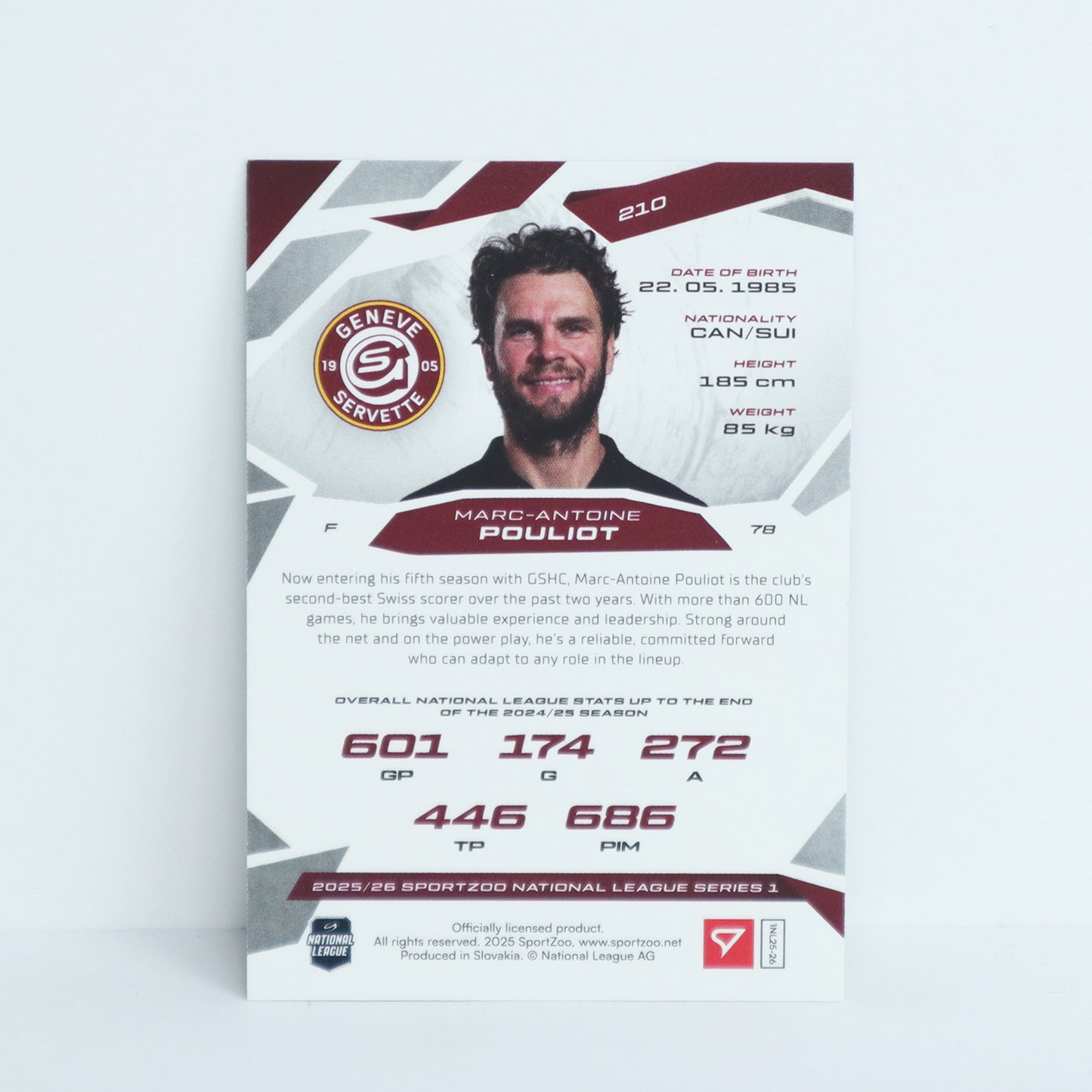 210 - GSHC - MARC-ANTOINE POULIOT - BASE GREEN - 03/30