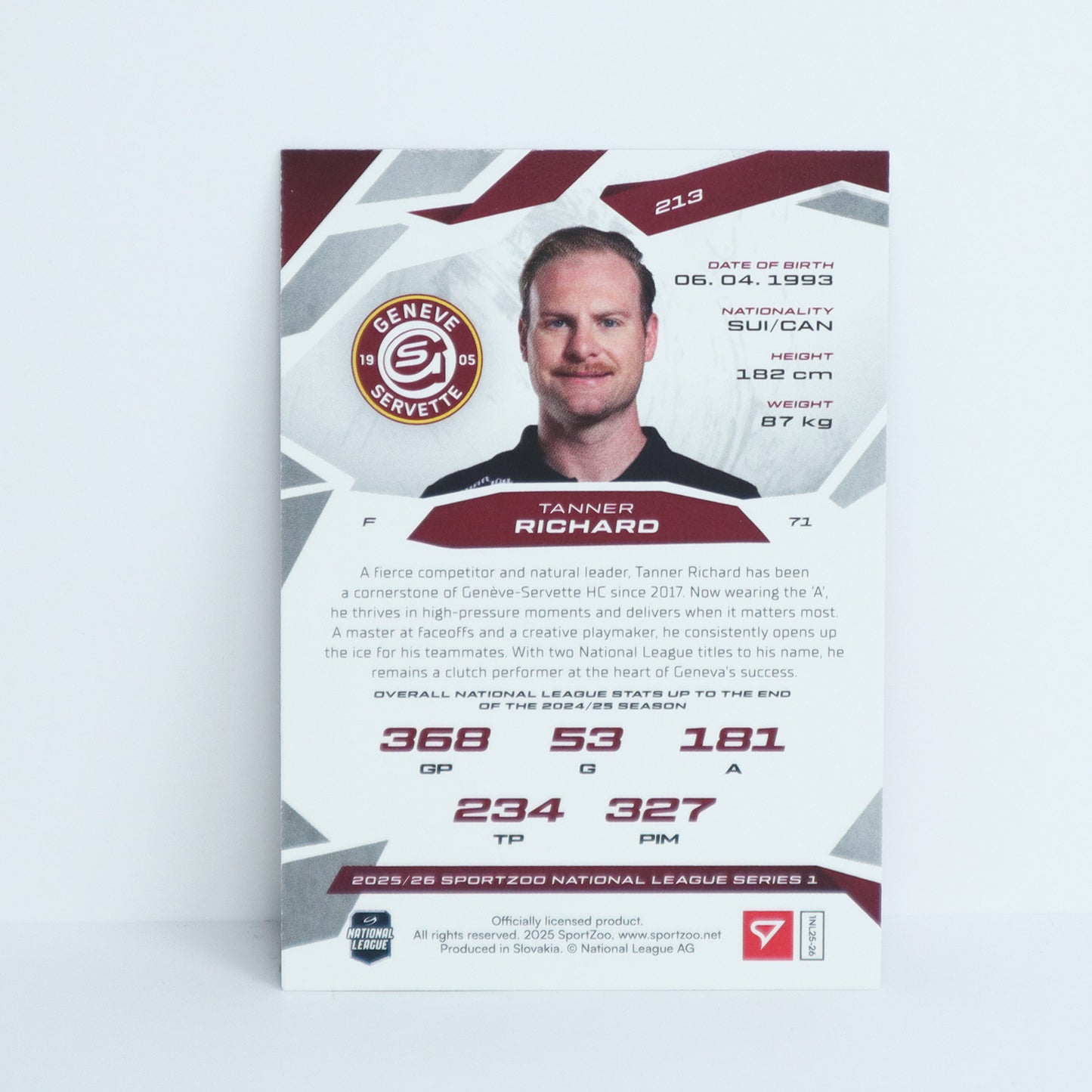 213 - GSHC - TANNER RICHARD - BASE PINK