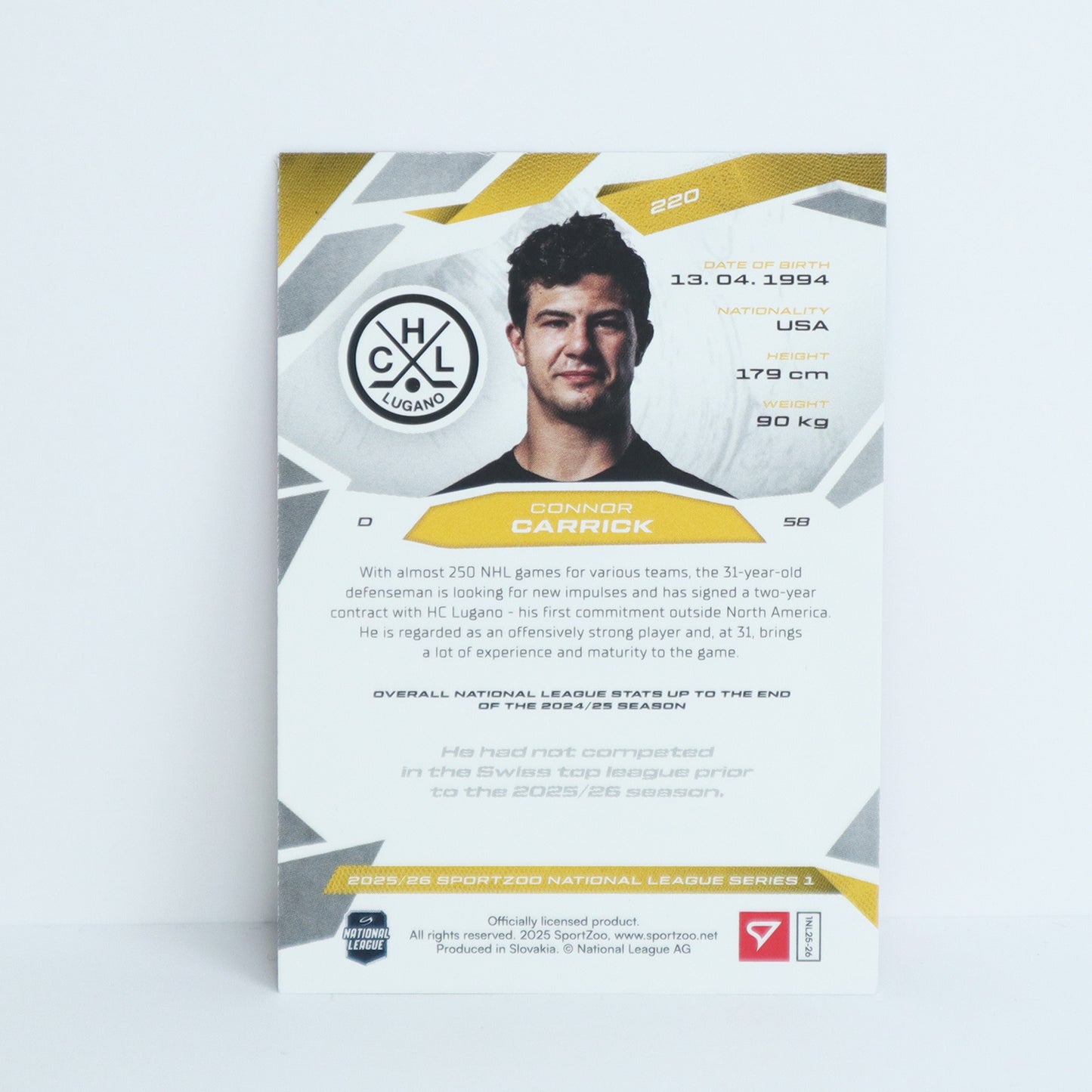 220 - HCL - CONNOR CARRICK - BASE PINK