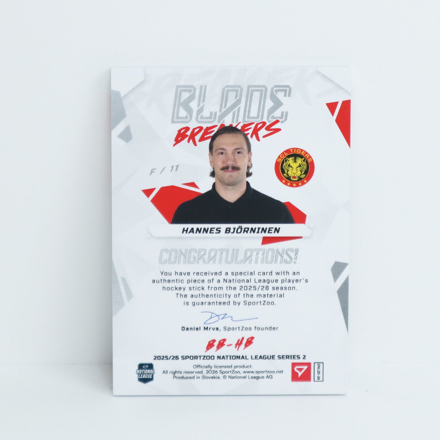 BB-HB - SCL - HANNES BJORNINEN - BLADE BREAKERS SILVER - 07/20