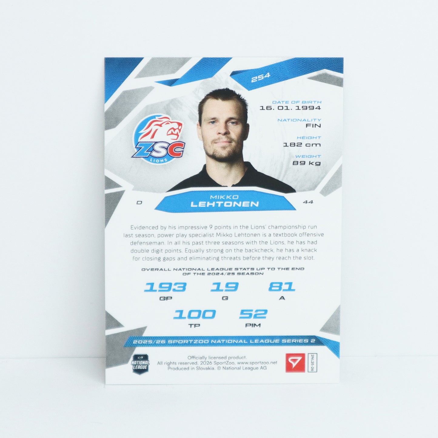 254 - ZSC - MIKKO LEHTONEN - BASE PINK