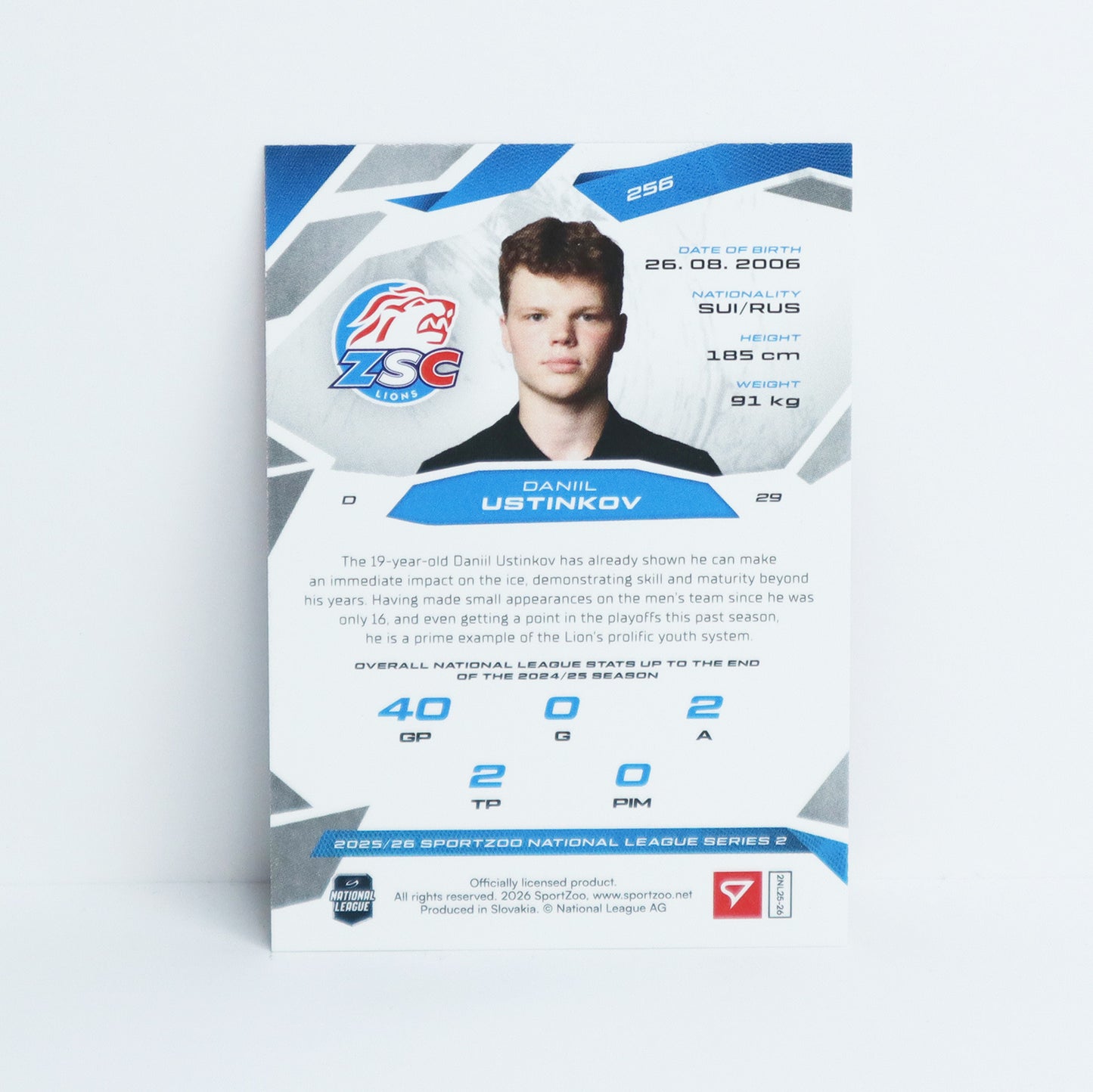 256 - ZSC - DANIIL USTINKOV - BASE RED - 10/20