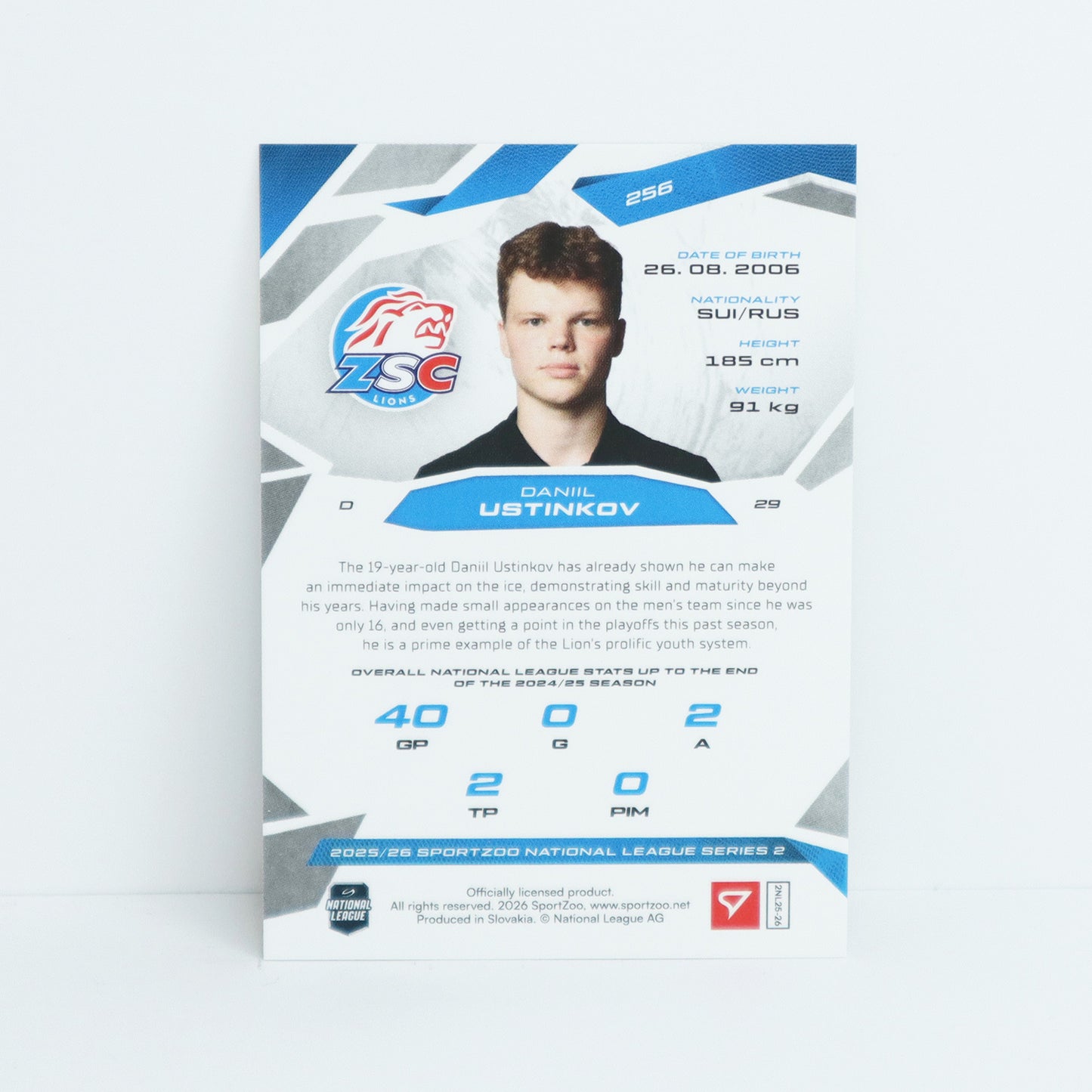 256 - ZSC - DANIIL USTINKOV - BASE BLUE