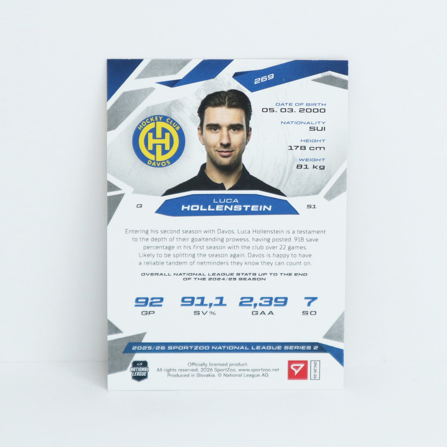 269 - HCD - LUCA HOLLENSTEIN - BASE GOLD - 02/10