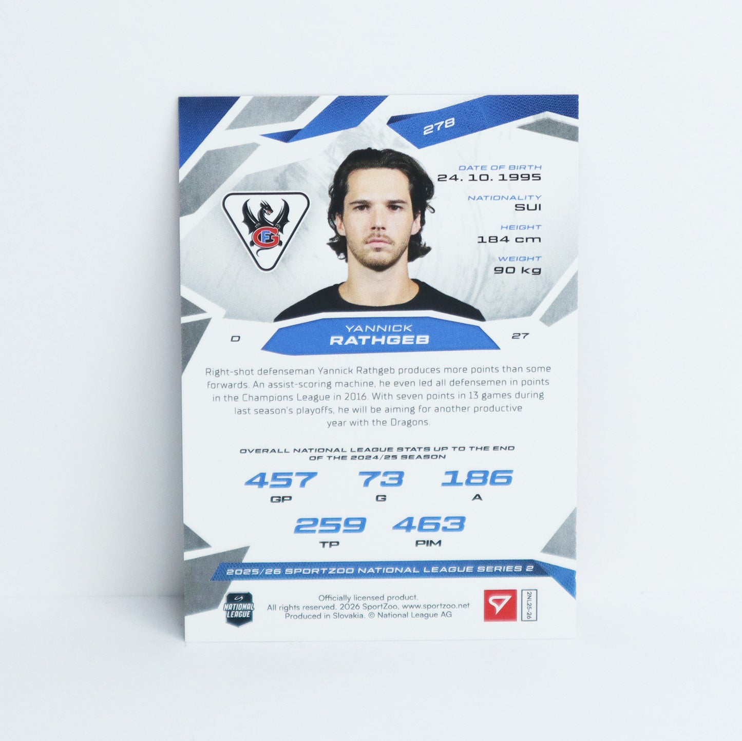 278 - FRI - YANNICK RATHGEB - BASE RED - 15/20