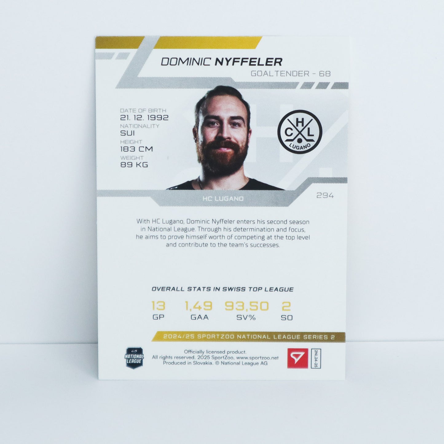 294 - HCL - D. NYFFELER - BASE SET