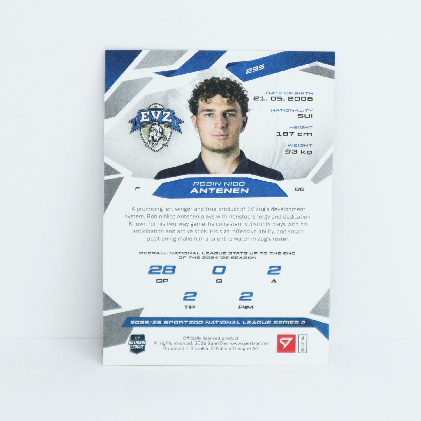 295 - EVZ - ROBIN NICO ANTENEN - BASE BLUE