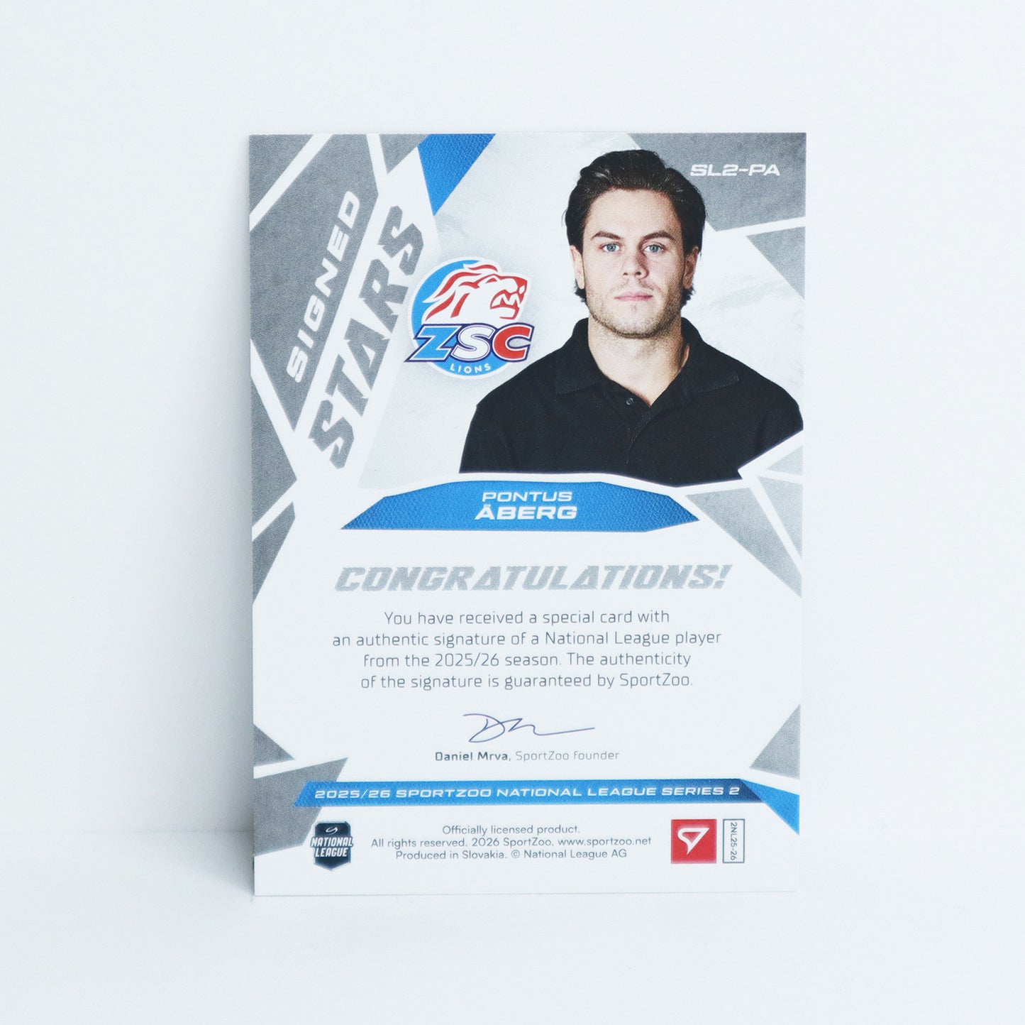 SL2-PA - ZSC - PONTUS ABERG - SIGNED STARS LEVEL 2 - 01/69