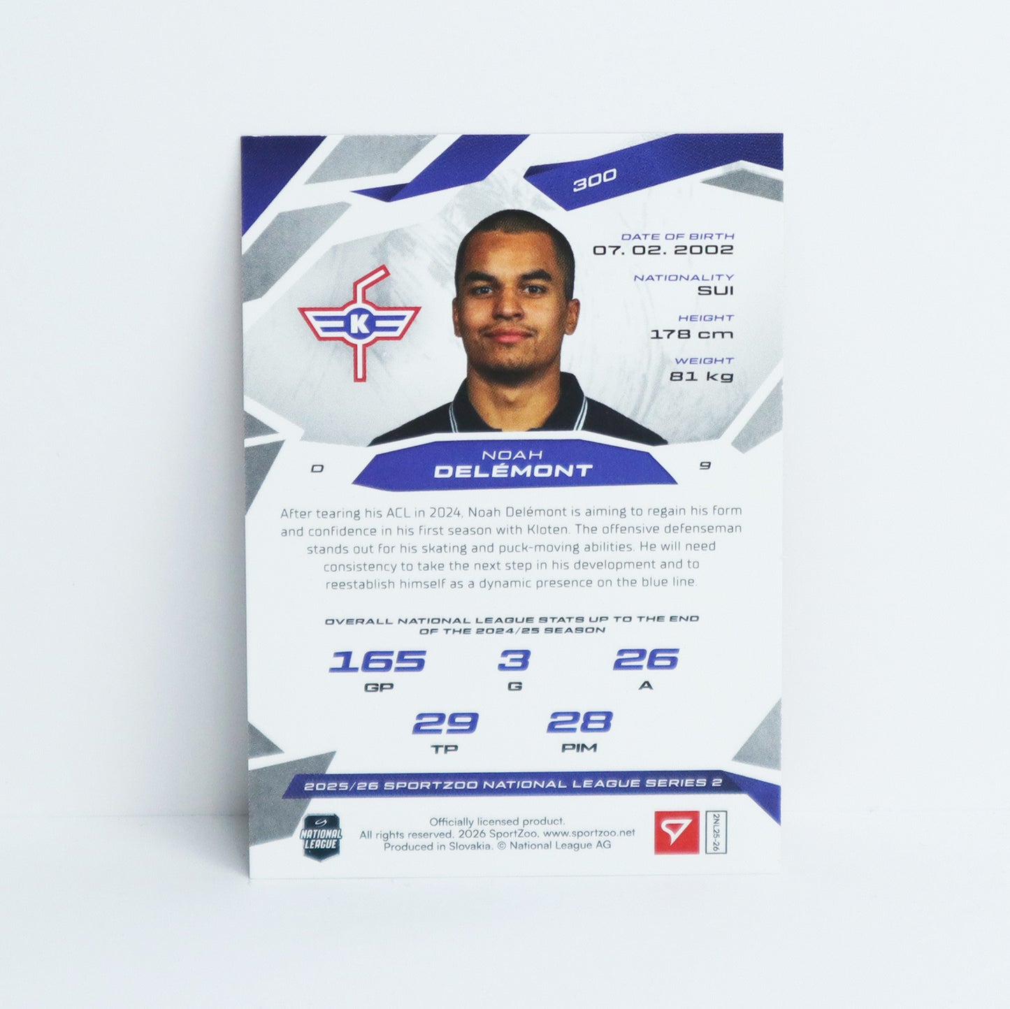 300 - EHCK - NOAH DELEMONT - BASE RED - 14/20