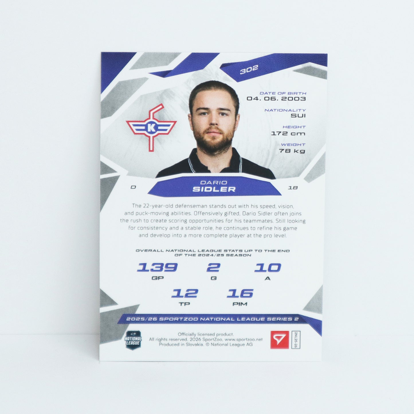 302 - EHCK - DARIO SIDLER - BASE BLUE