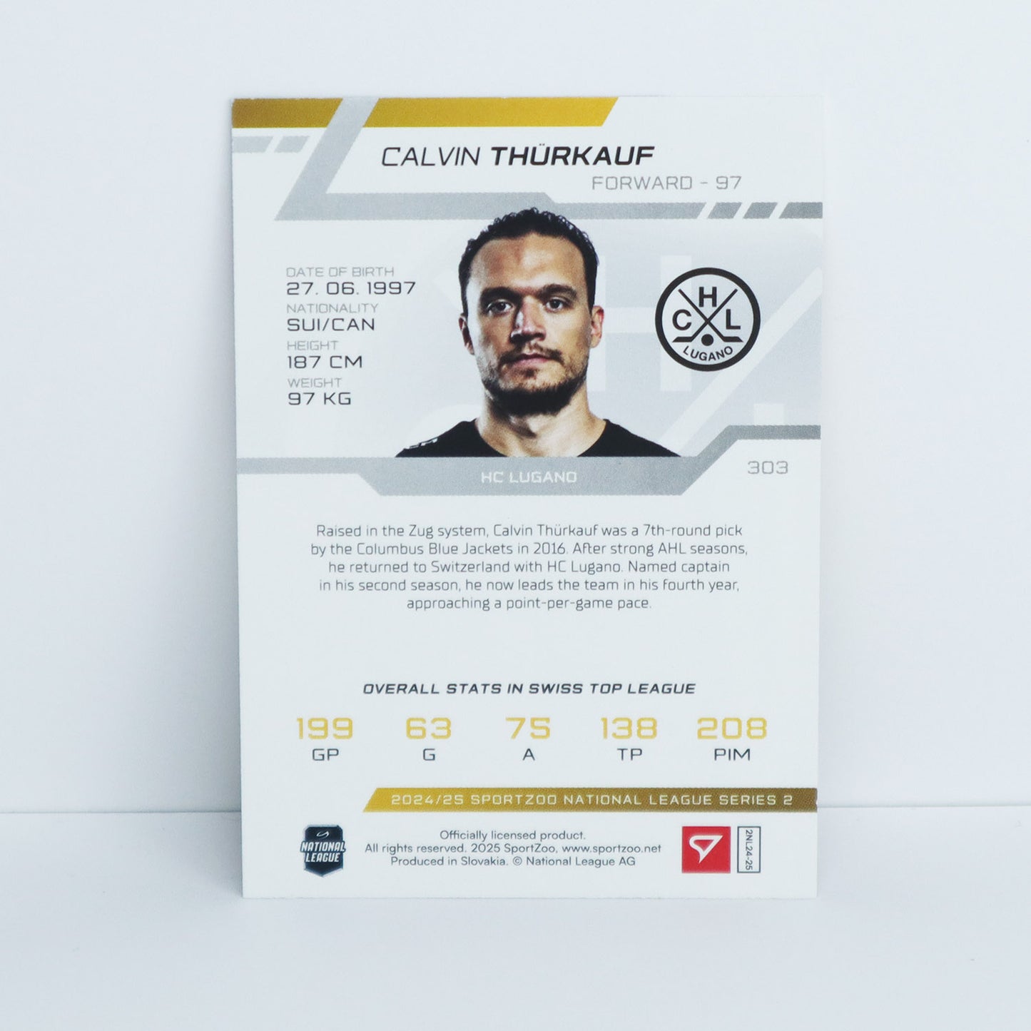 303 - HCL - CALVIN THURKAUF - BASE RED - 12/20