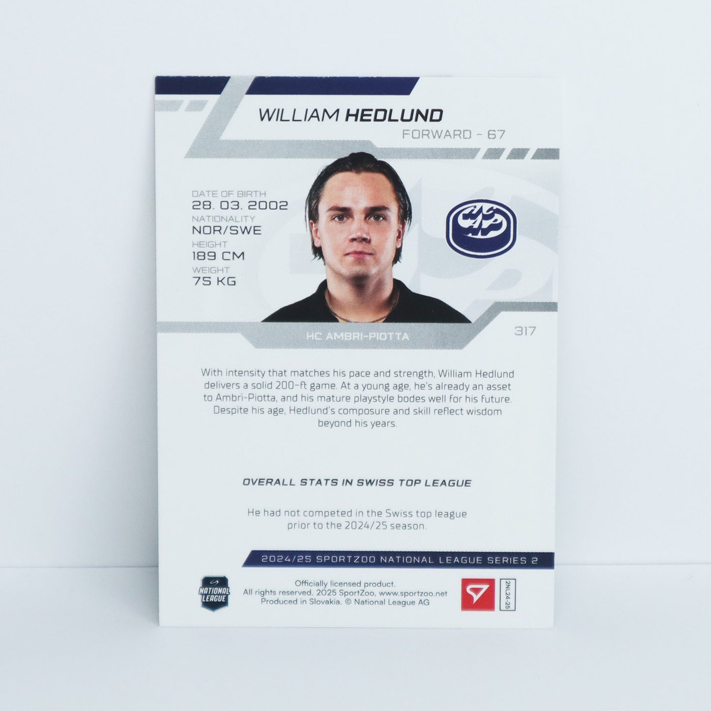 317 - HCAP - W. HEDLUND - BASE GREEN