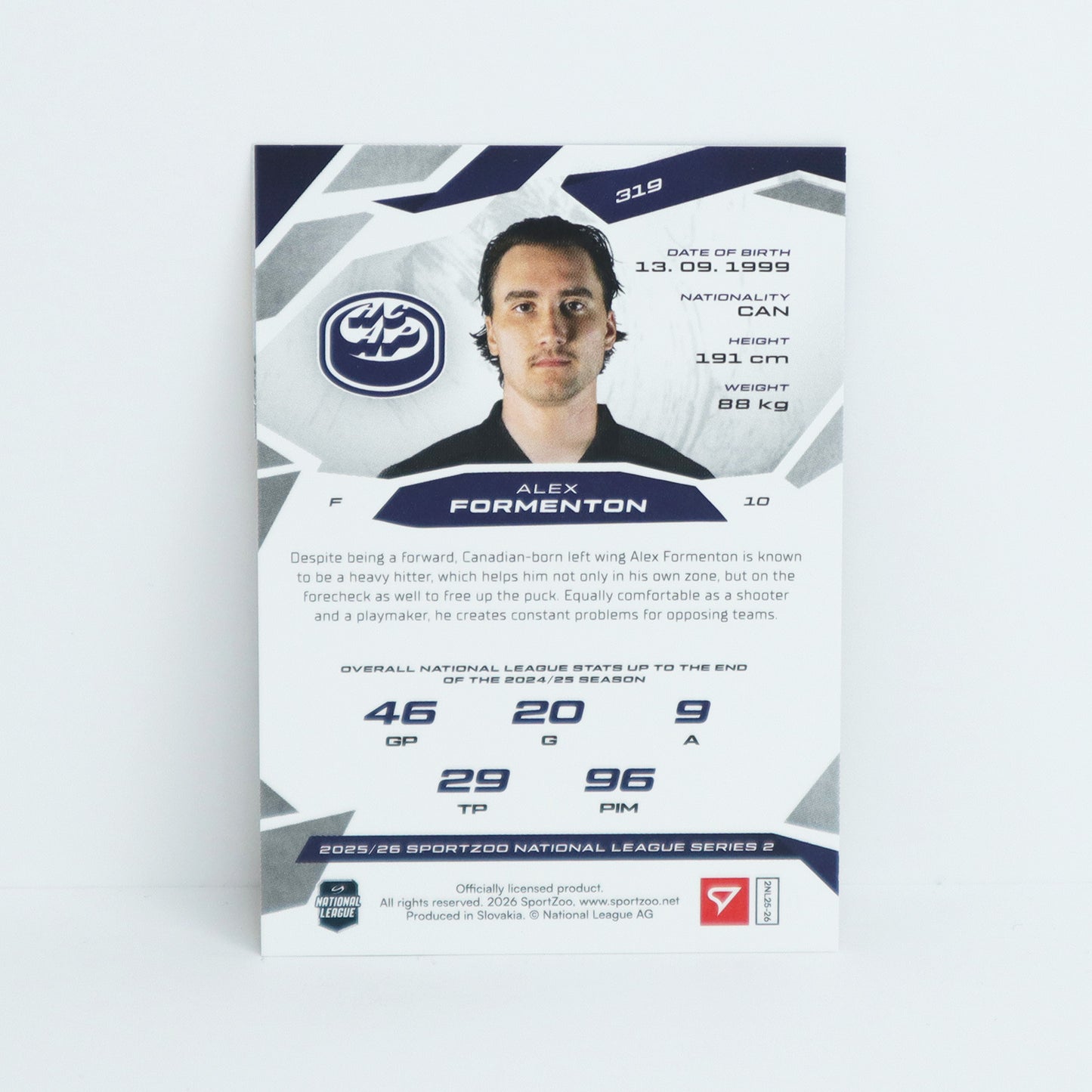 319 - HCAP - ALEX FORMENTON - BASE GOLD - 07/10