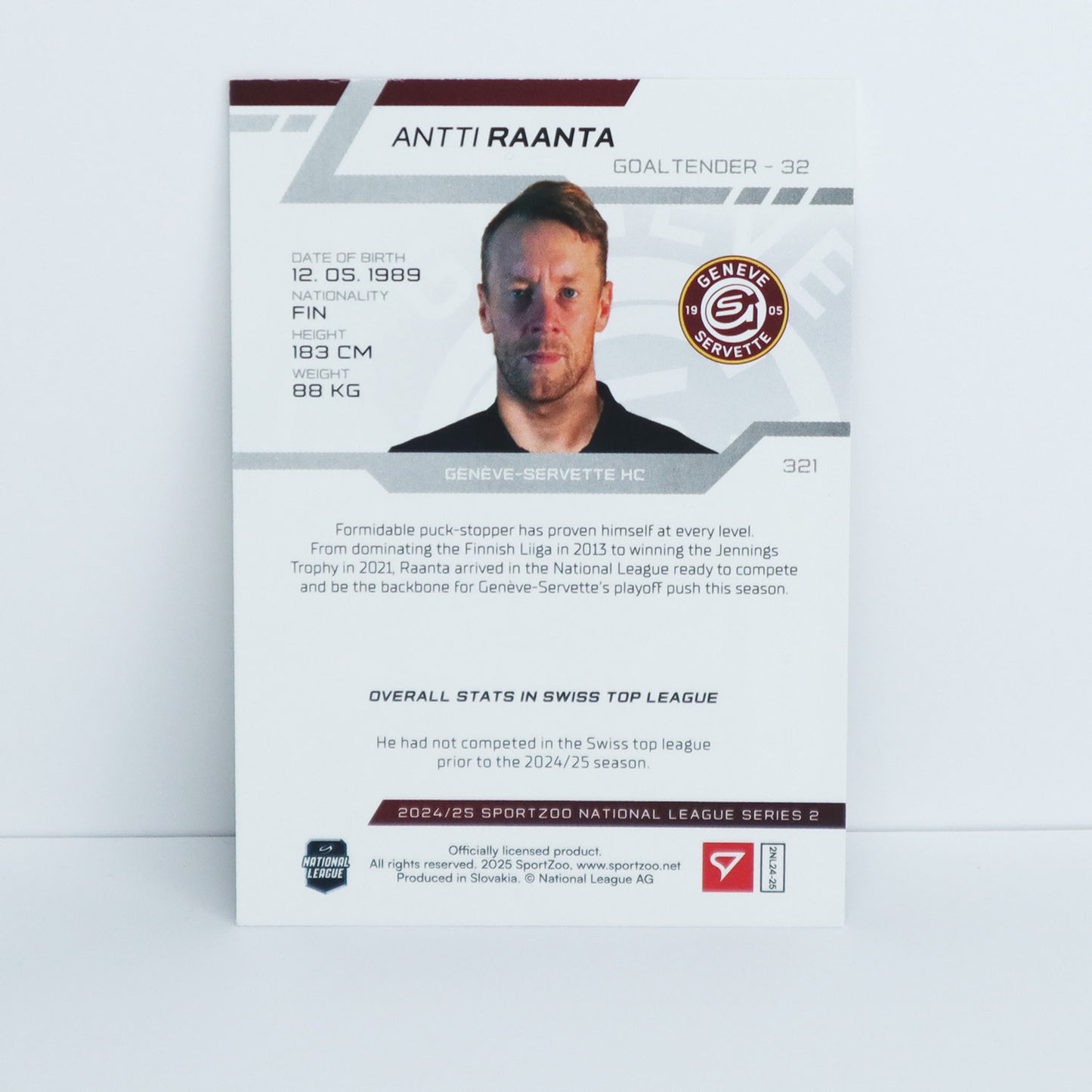 321 - GSHC - ANTTI RAANTA - BASE SET