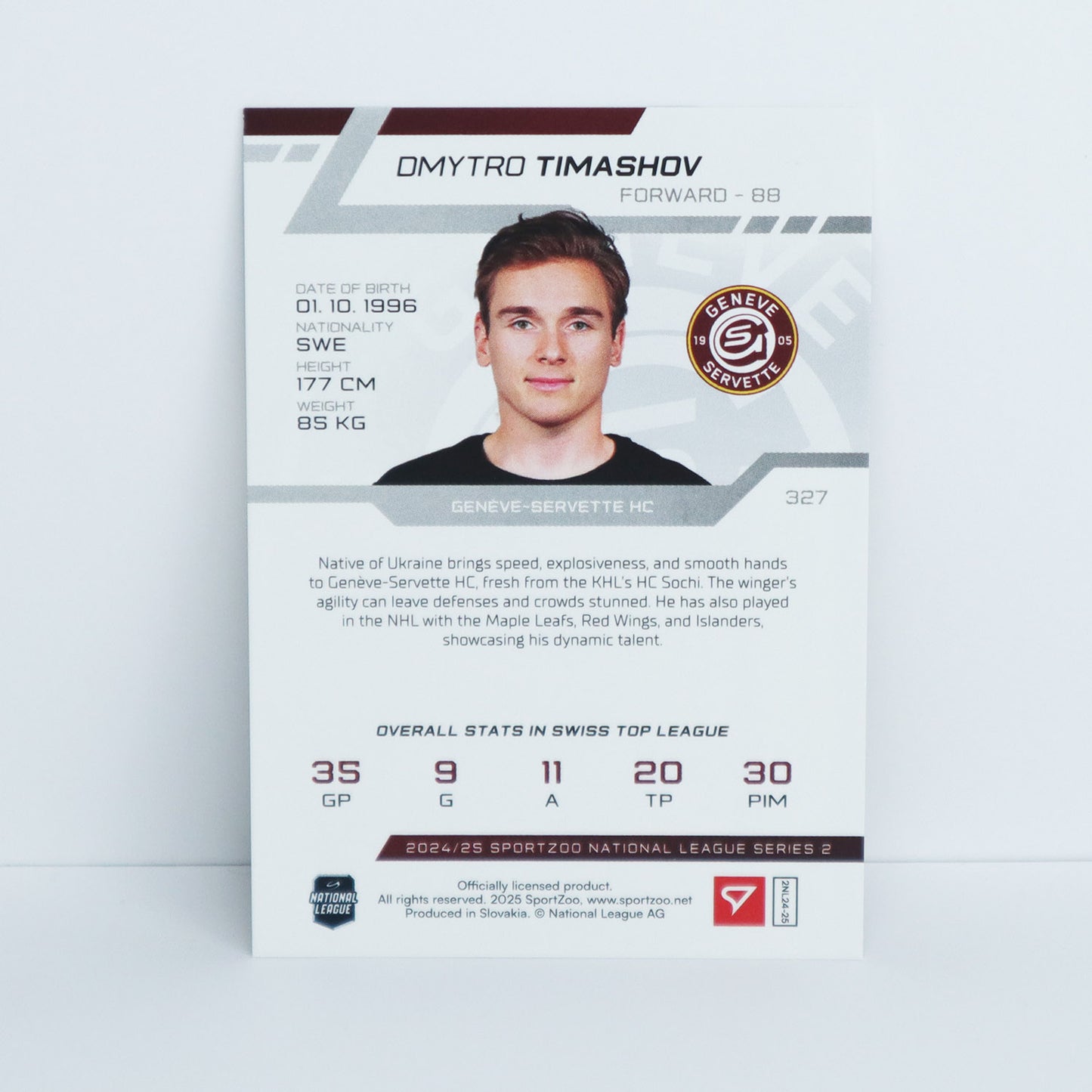 327 - GSHC - D. TIMASHOV - BASE GOLD - 09/10