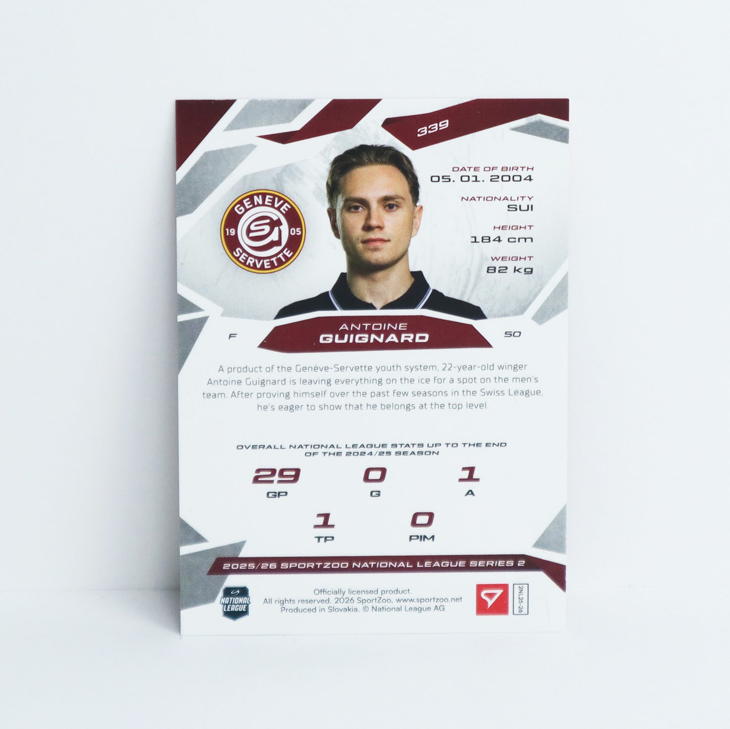 339 - GSHC - ANTOINE GUIGNARD - BASE RED - 11/20