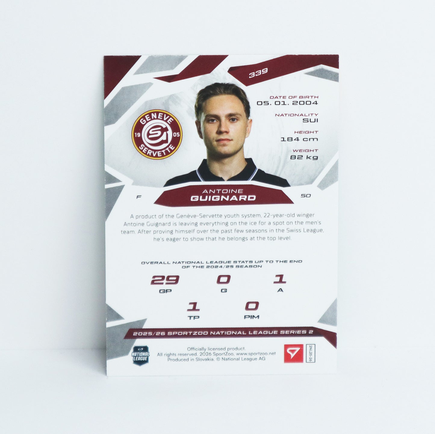 339 - GSHC - ANTOINE GUIGNARD - BASE GREEN - 19/30