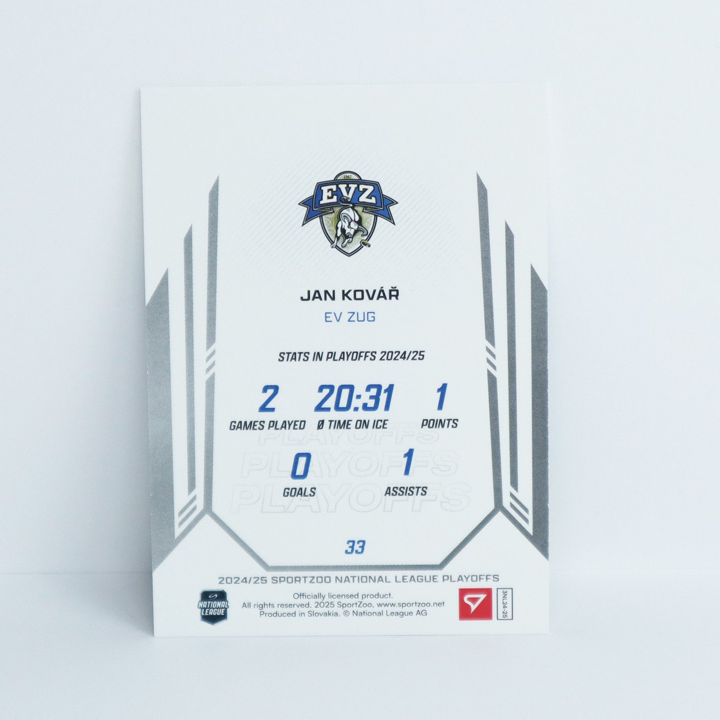 33 - EVZ - JAN KOVAR - BASE BLUE - 30/30