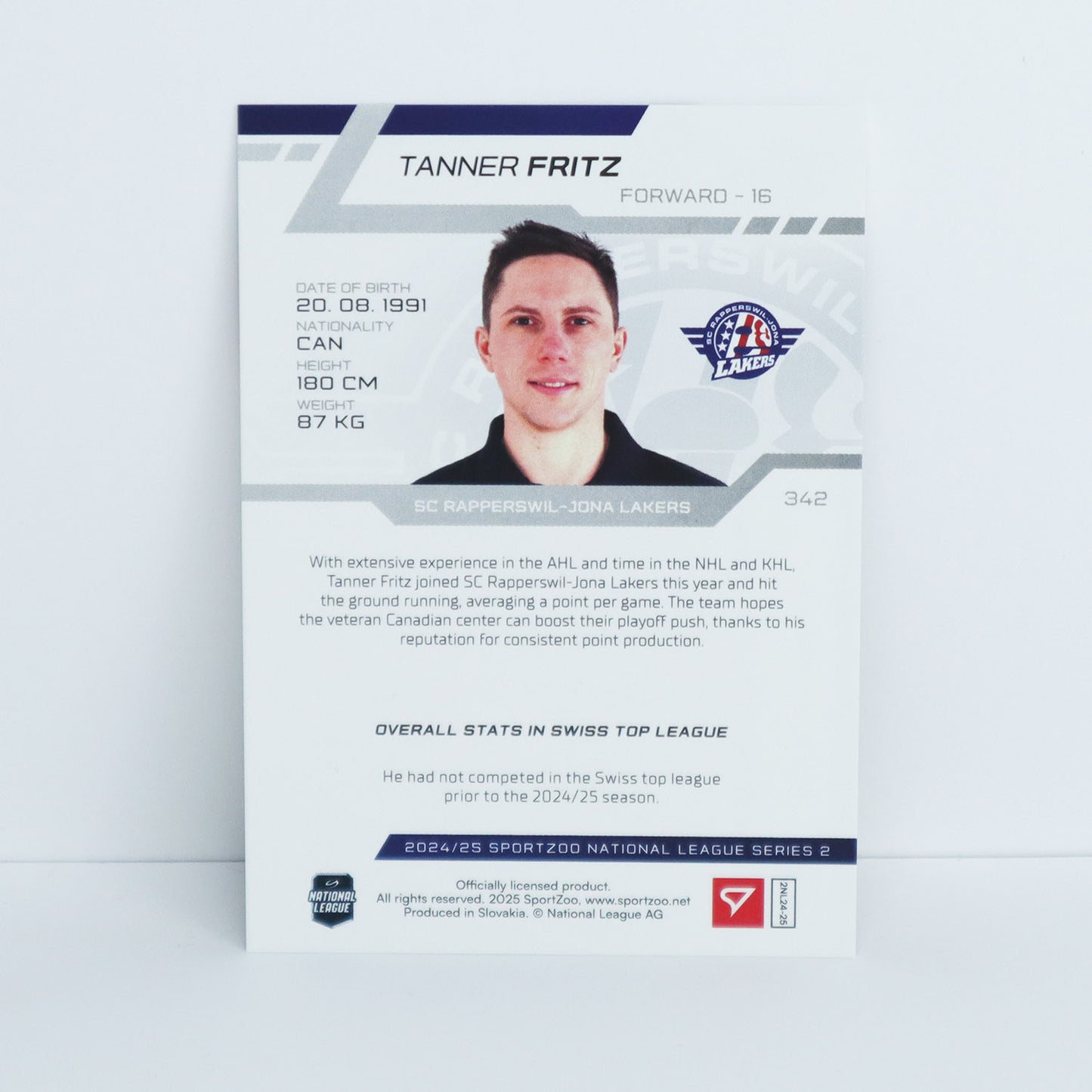342 - SCRJ - TANNER FRITZ - BASE GOLD - 03/10