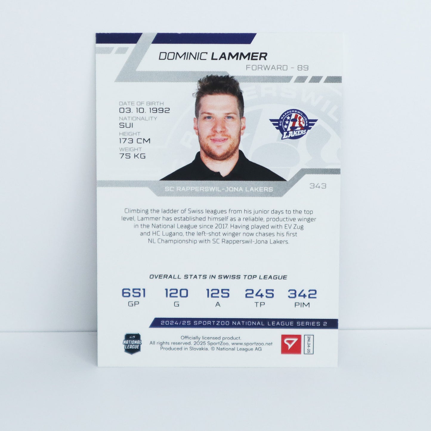 343 - SCRJ - DOMINIC LAMMER - BASE SET