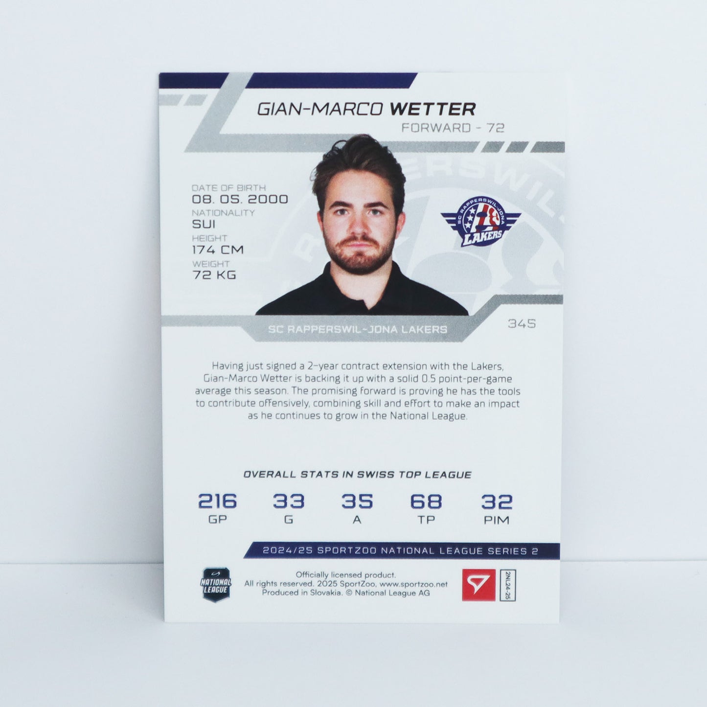 345 - SCRJ - G.-M. WETTER - BASE BLUE - 06/30