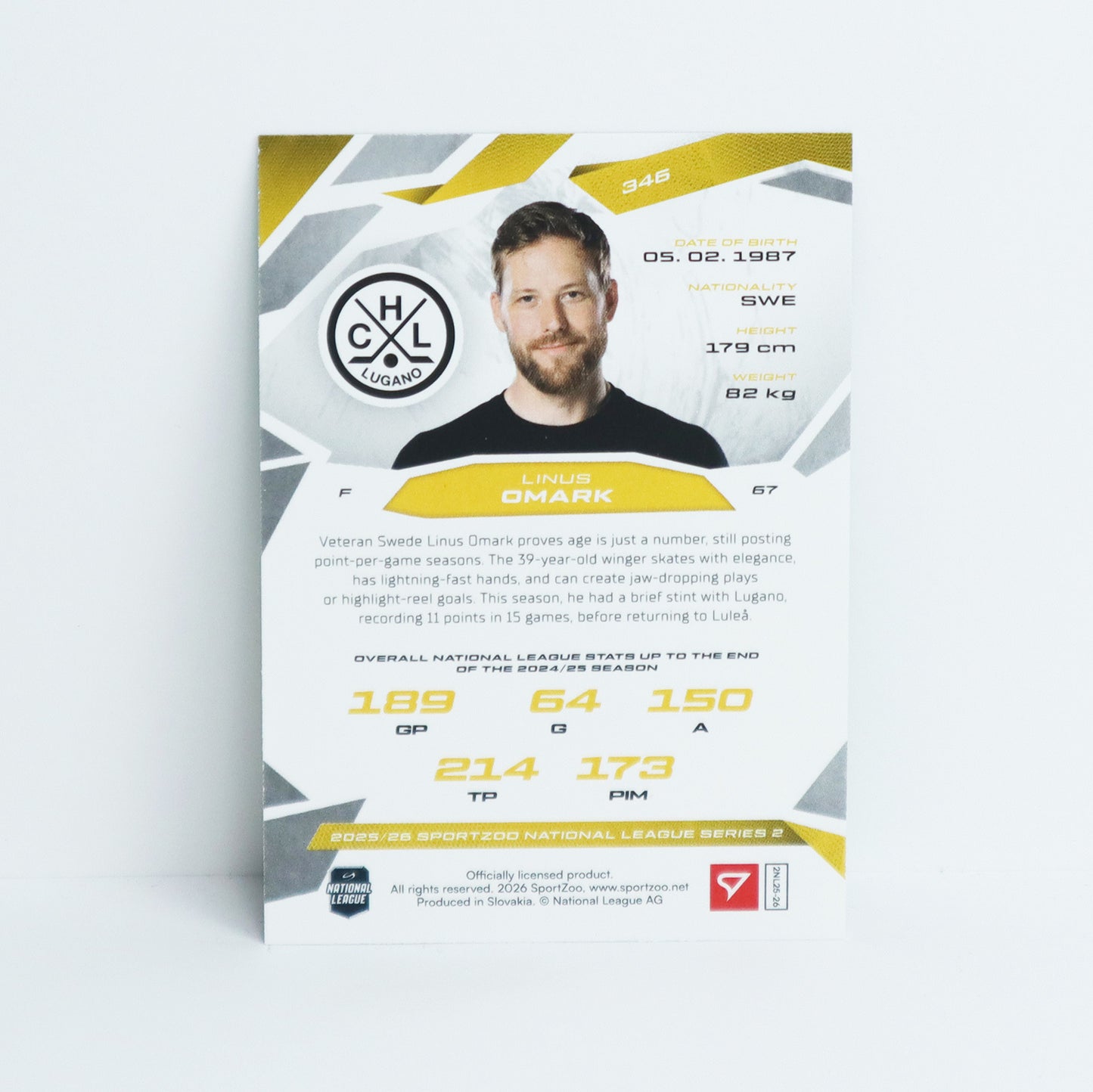 346 - HCL - LINUS OMARK - BASE GREEN - 03/30