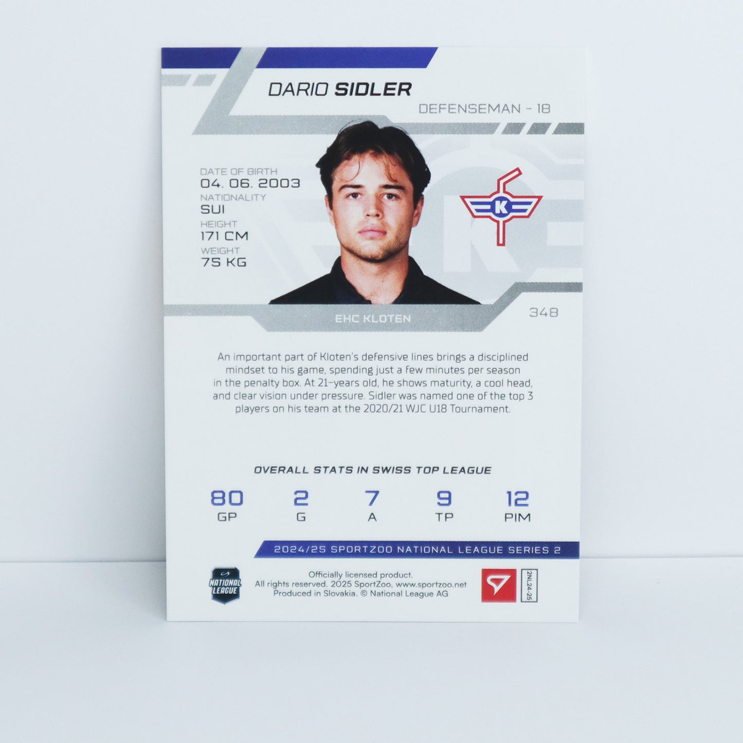 348 - EHCK - DARIO SIDLER - BASE SET