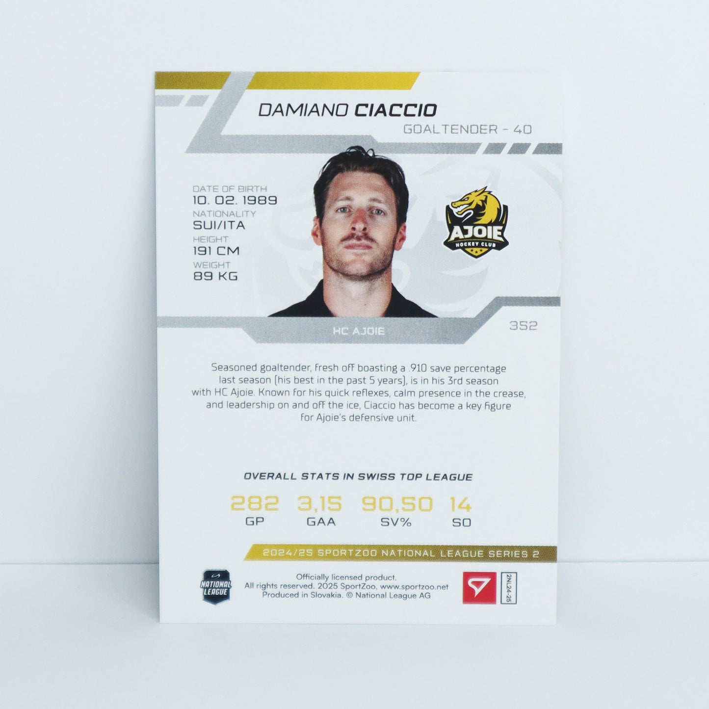 352 - HCA - D. CIACCIO - BASE BLUE - 22/30