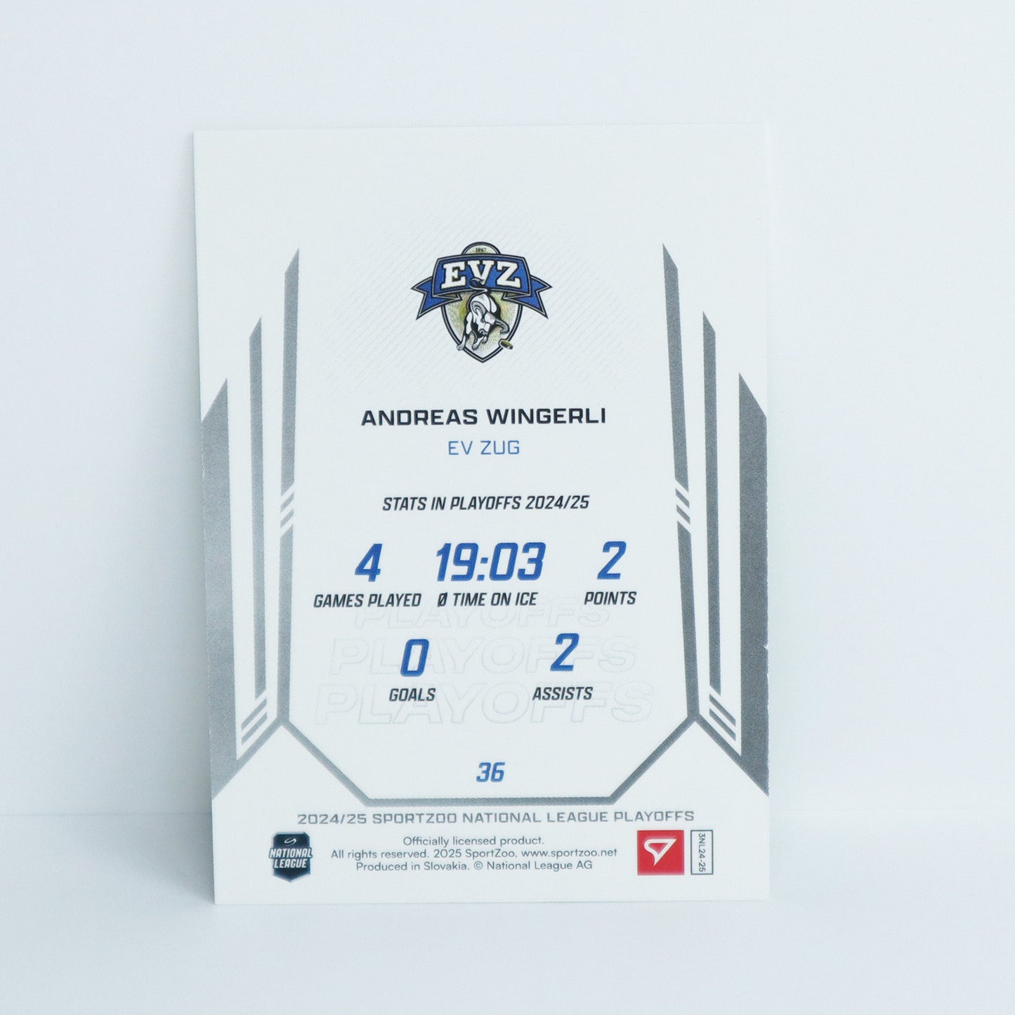 36 - EVZ - ANDREAS WINGERLI - BASE GREEN - 43/60