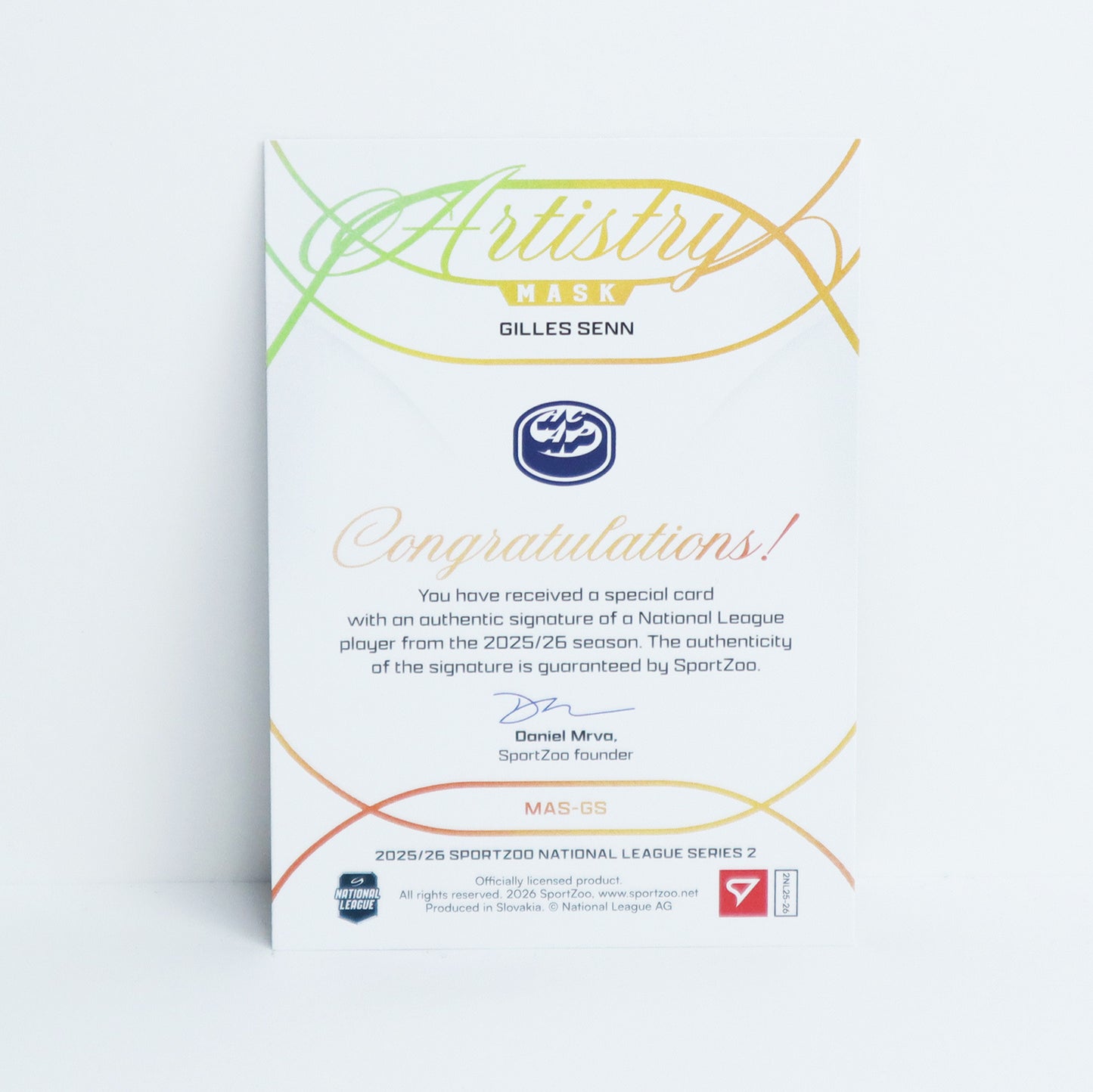 MAS-GS - HCAP - GILLES SENN - MASK ARTISTRY GOLD AUTO - 14/35